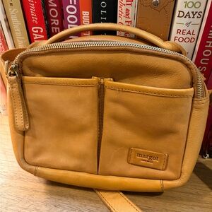 Margot Camel Leather crossbody bag